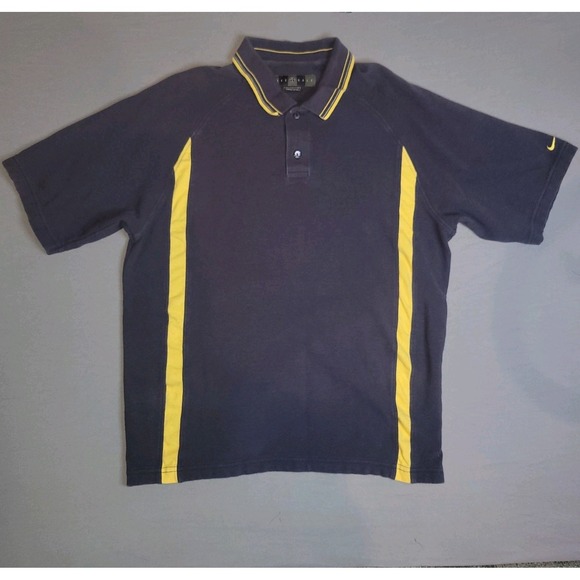 Vintage 90s Nike Golf 100% Cotton Knit Polo Shirt Men's Medium, See Measurements - Picture 1 of 3